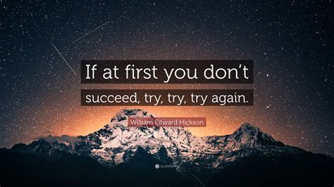 at the first try.